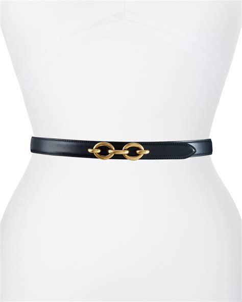 ysl cinturon|Saint Laurent YSL Cintura Skinny Leather Belt .